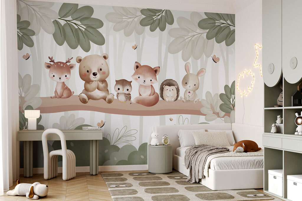 Animais sentados num ramo — interior 2