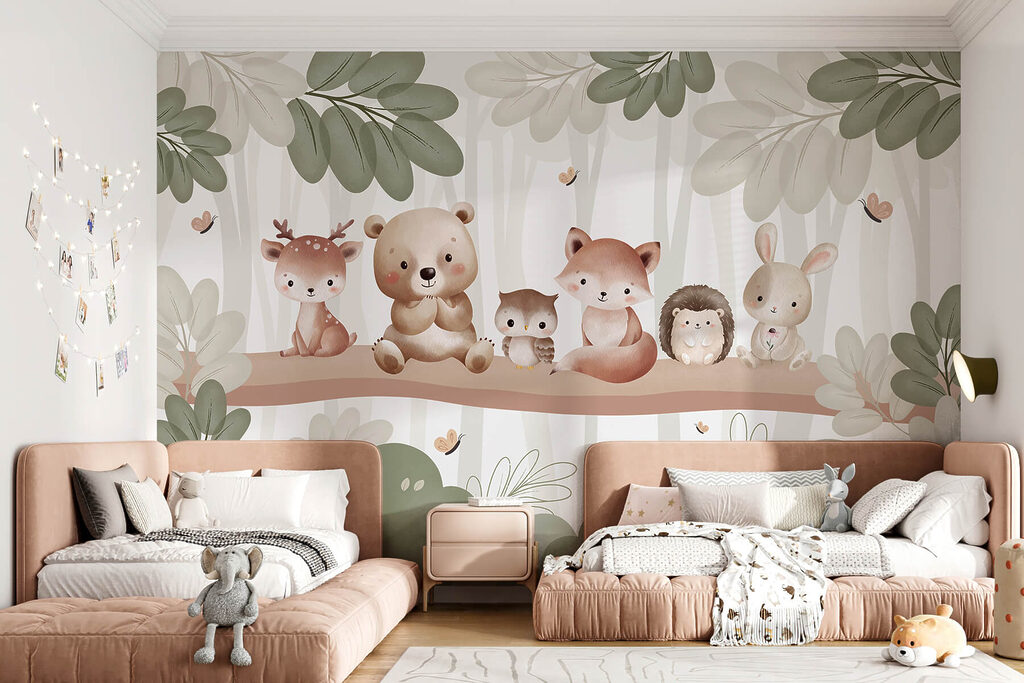 Animais sentados num ramo — interior 3