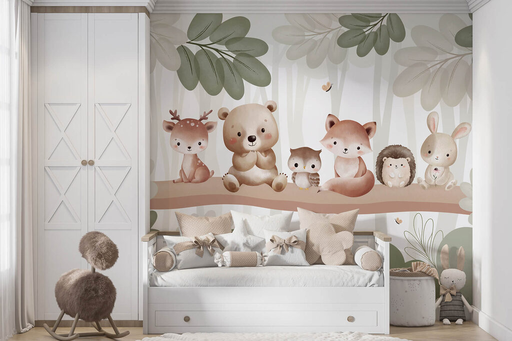 Animais sentados num ramo — interior 4
