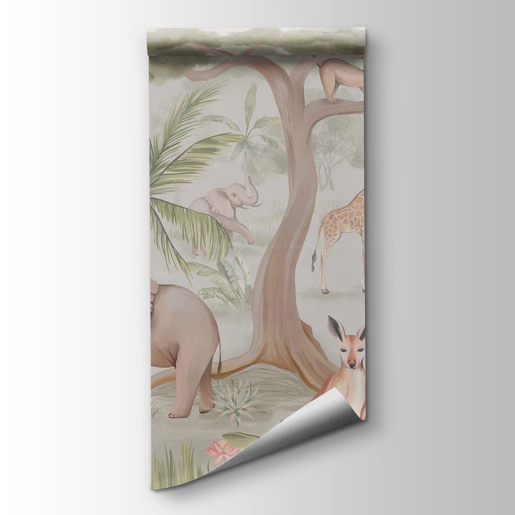 Animais junto à árvore — vista do produto