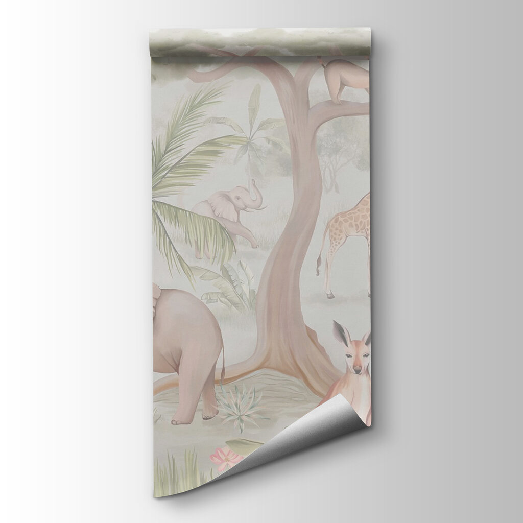 Animais junto à árvore — vista do produto