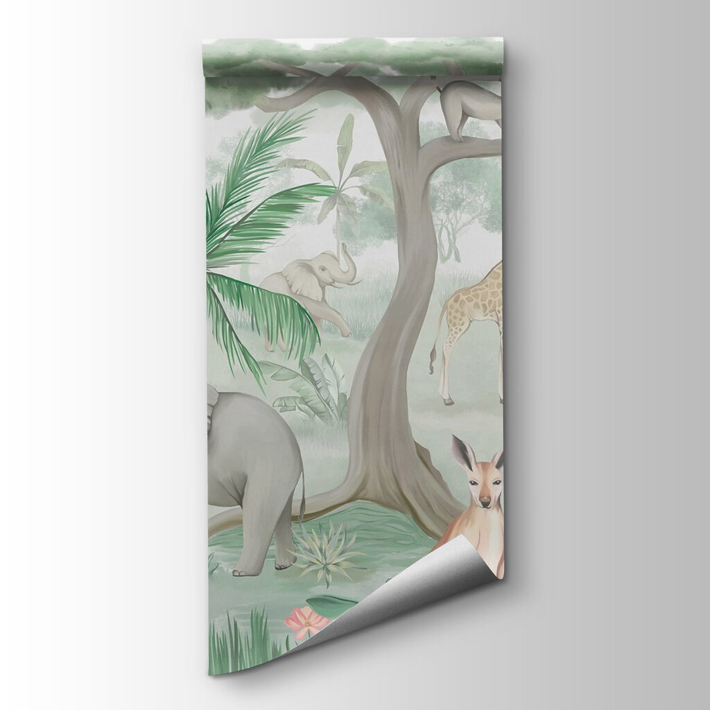 Animais junto à árvore — vista do produto