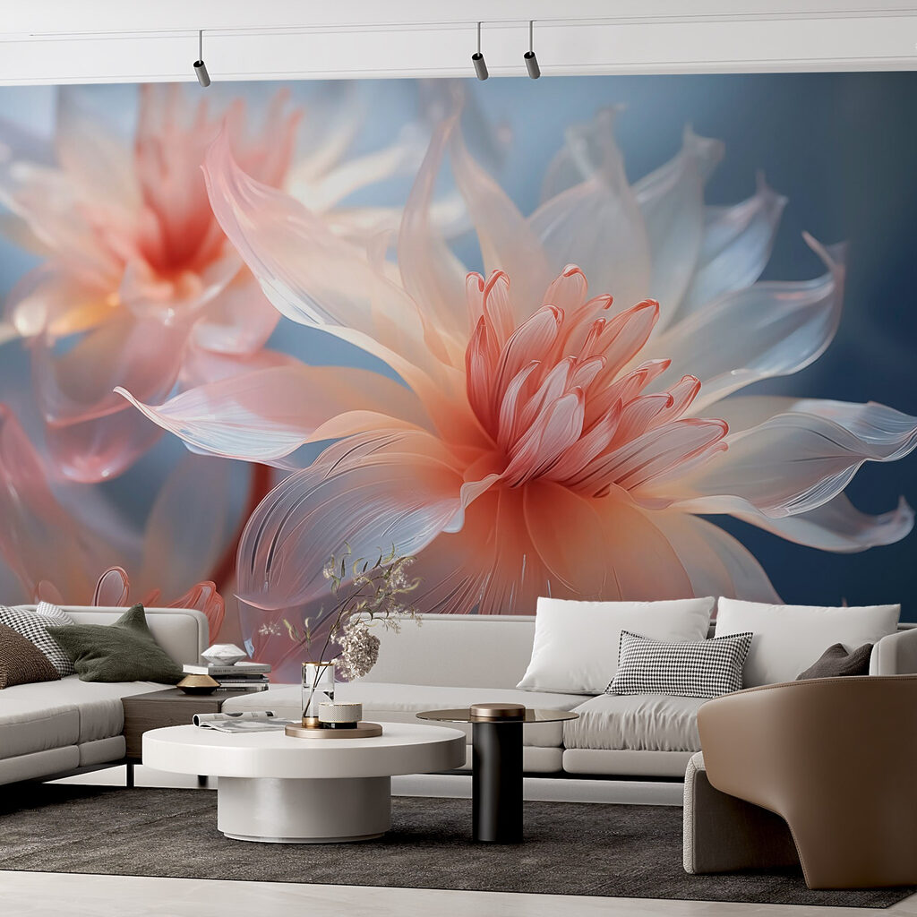 Flores cor-de-rosa com brilho — interior 1