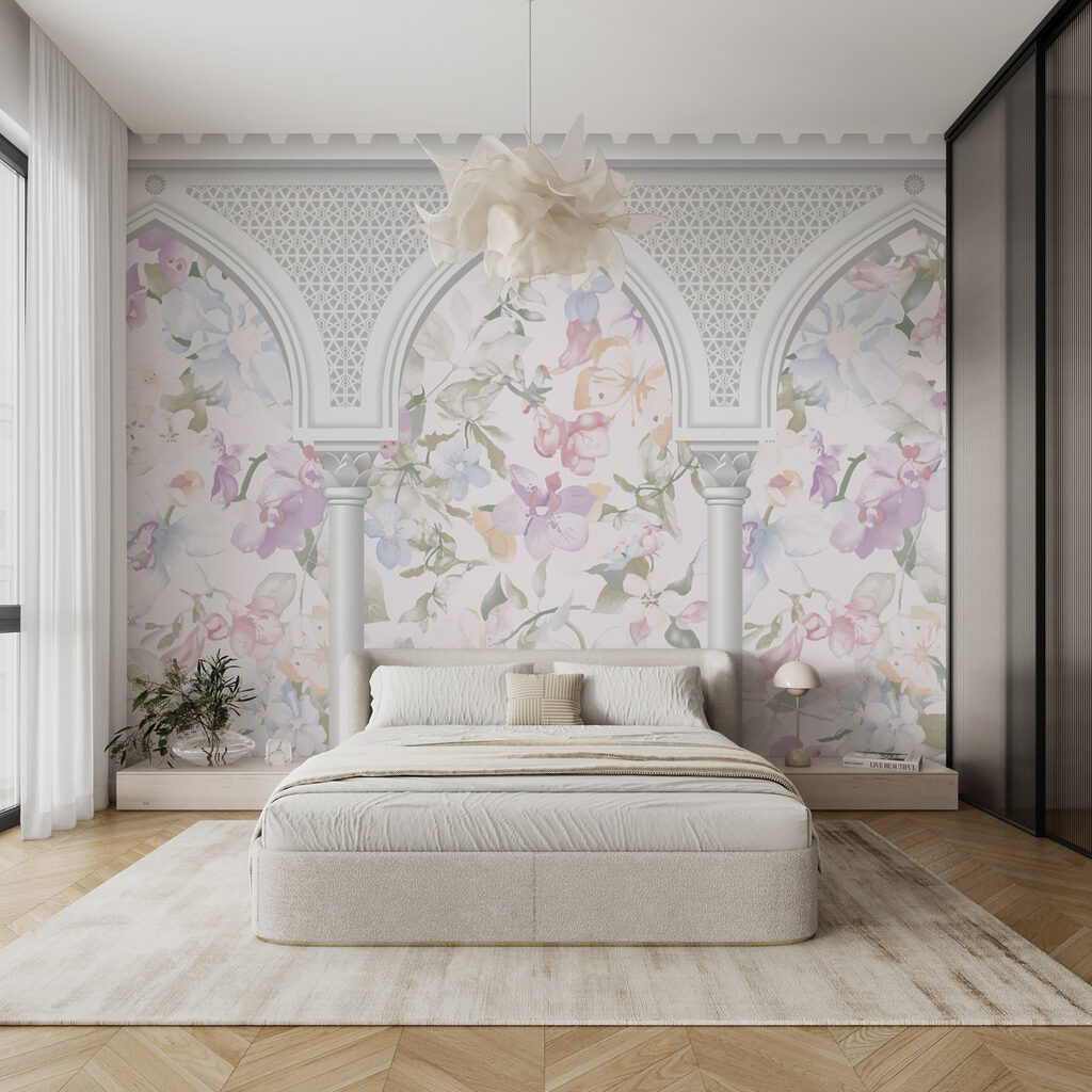 Flores atrás de arcos — interior 2