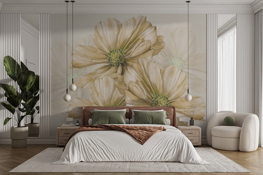 Flores de centro amarelo — interior 1
