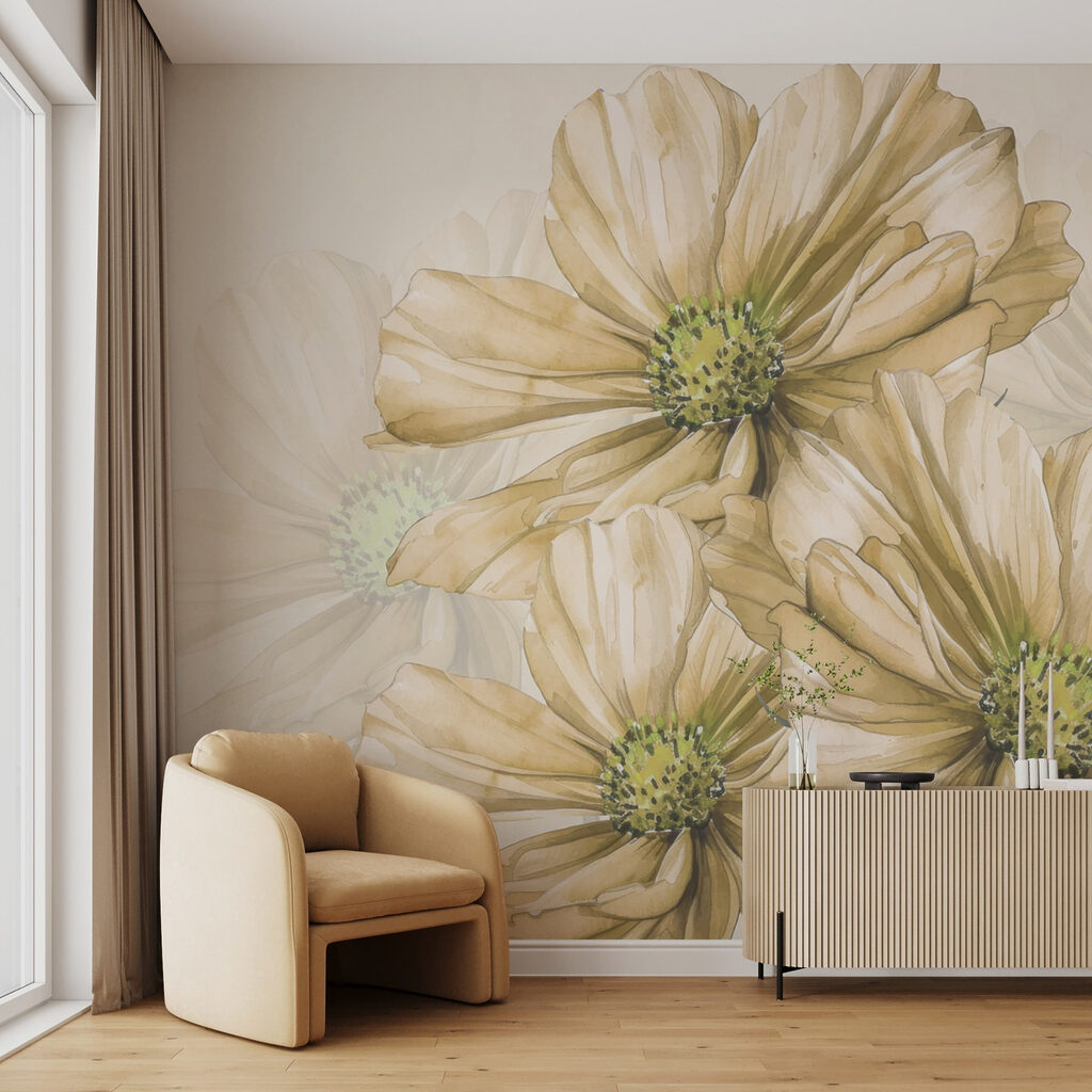 Flores de centro amarelo — interior 2