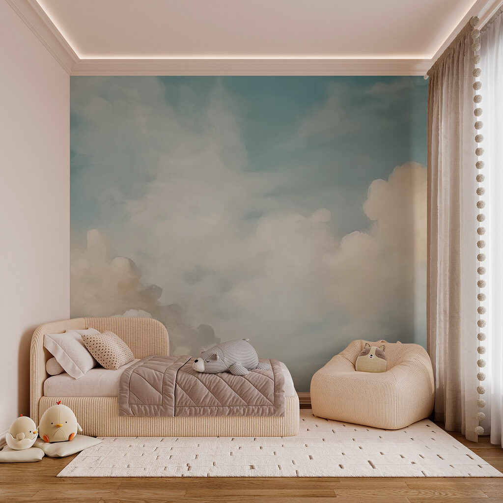 Nuvens suaves sobre turquesa — interior 3