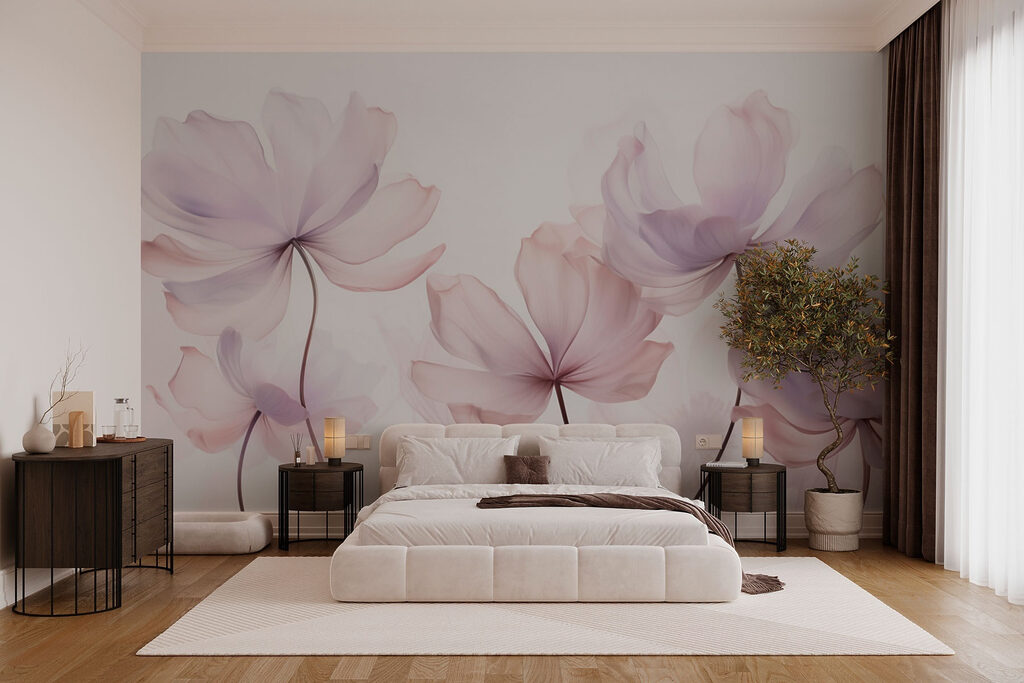 Flores cor-de-rosa em hastes — interior 2