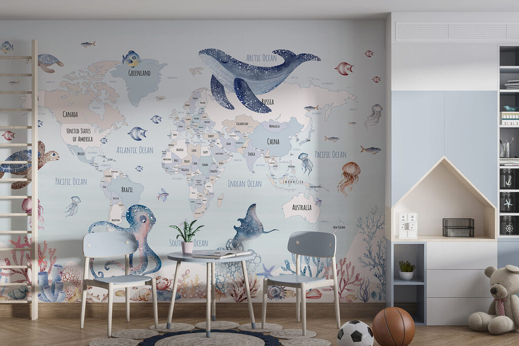 Mapa-múndi marinho — interior 2
