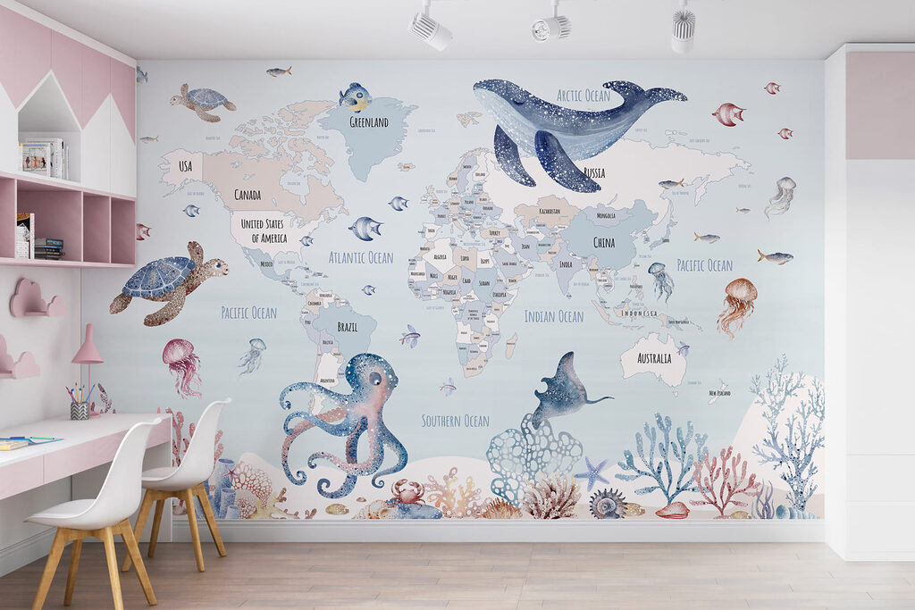 Mapa-múndi marinho — interior 3