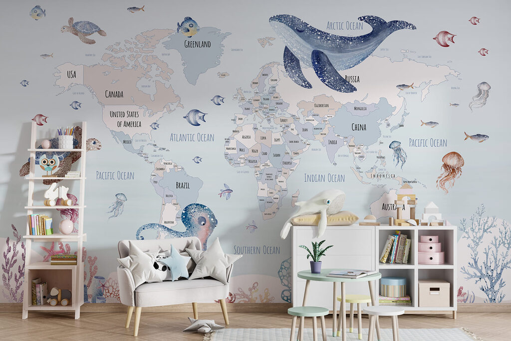 Mapa-múndi marinho — interior 4