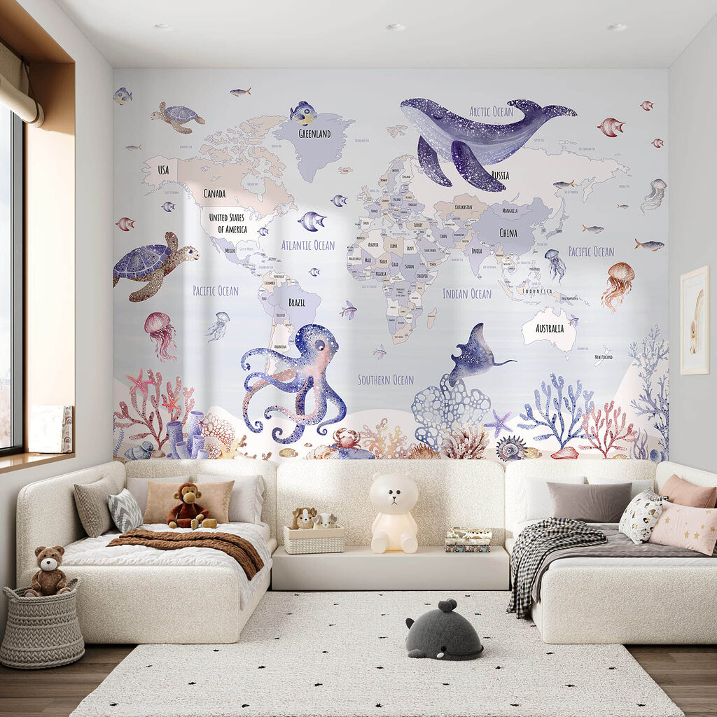 Mapa-múndi marinho — interior 1