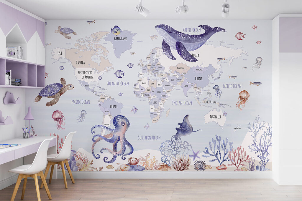Mapa-múndi marinho — interior 2