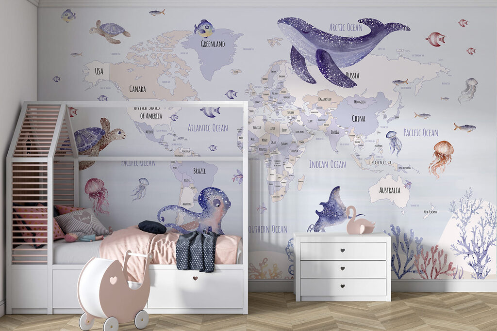 Mapa-múndi marinho — interior 3
