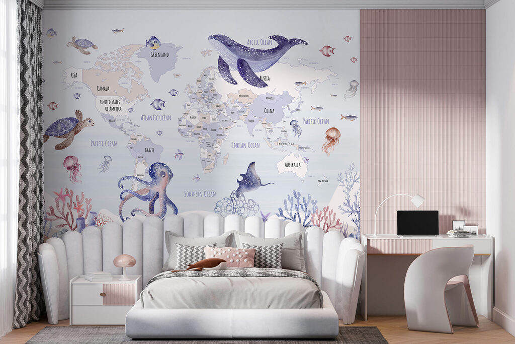 Mapa-múndi marinho — interior 4