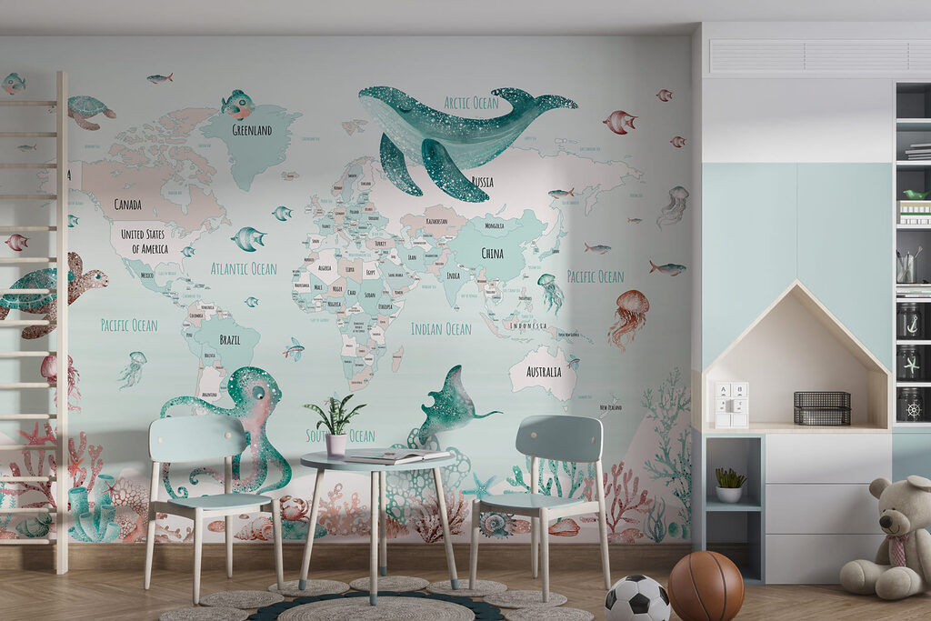 Mapa-múndi marinho — interior 3