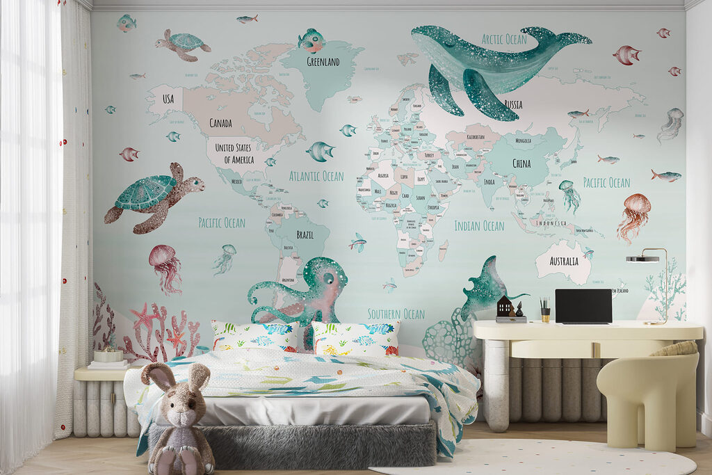 Mapa-múndi marinho — interior 4