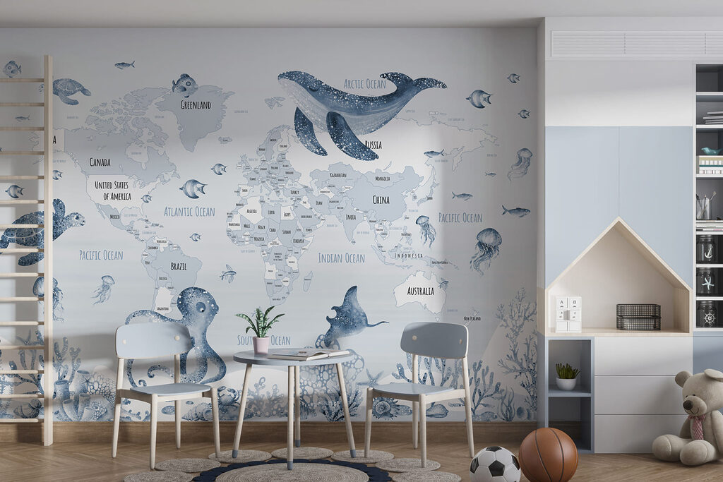 Mapa-múndi marinho — interior 2