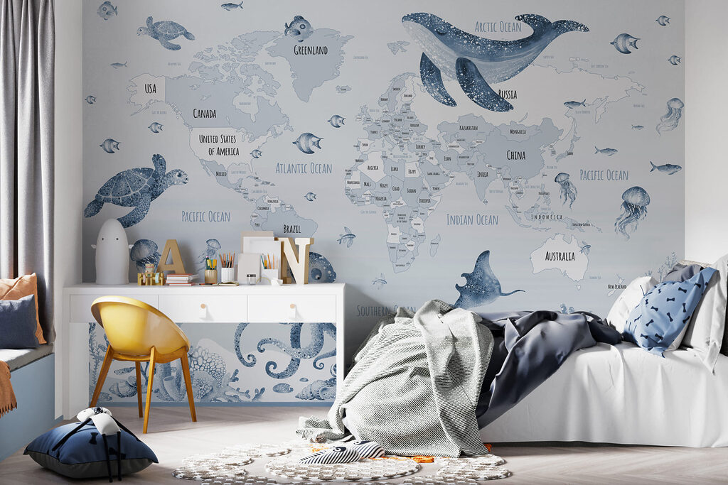 Mapa-múndi marinho — interior 3