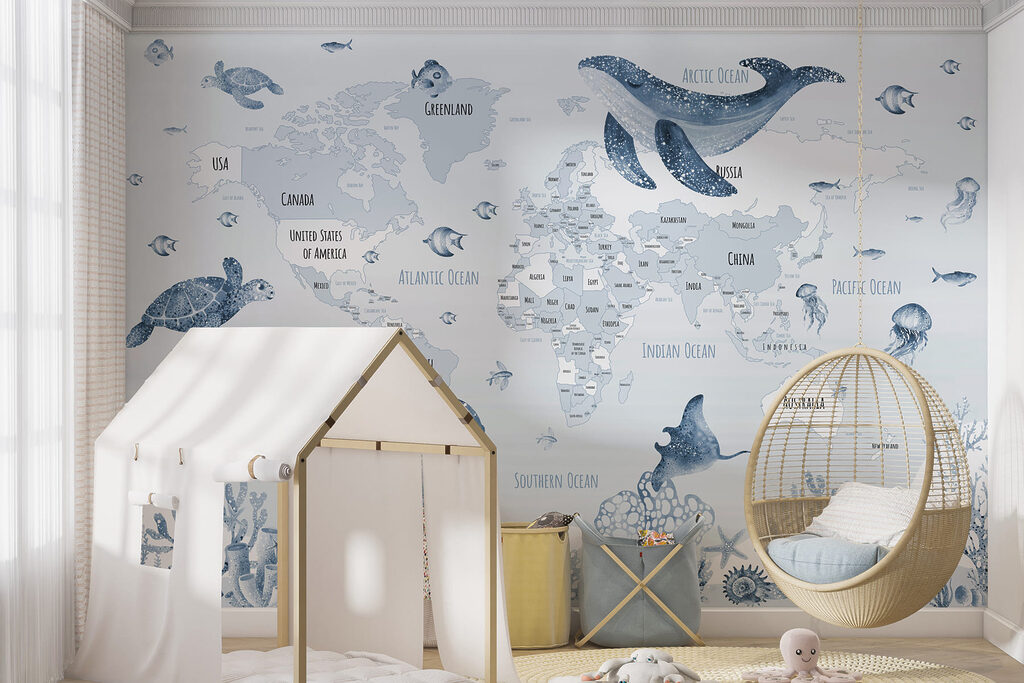 Mapa-múndi marinho — interior 4
