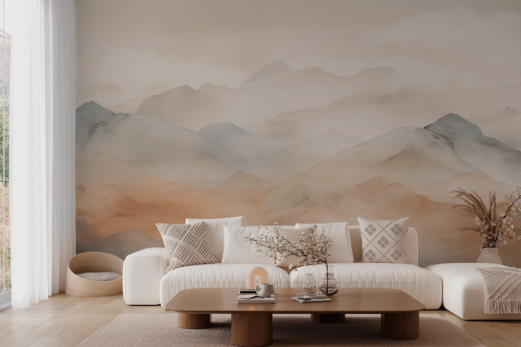 Montanhas em tons pastel — interior 3