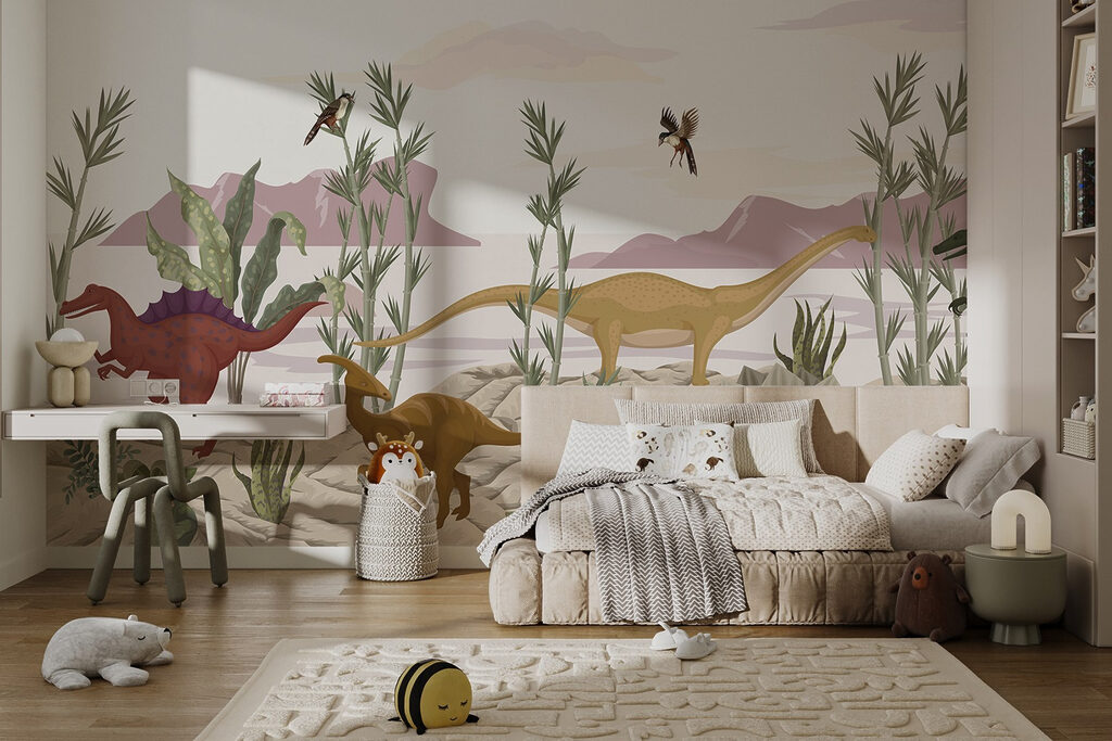 Dinossauros entre rochas — interior 1