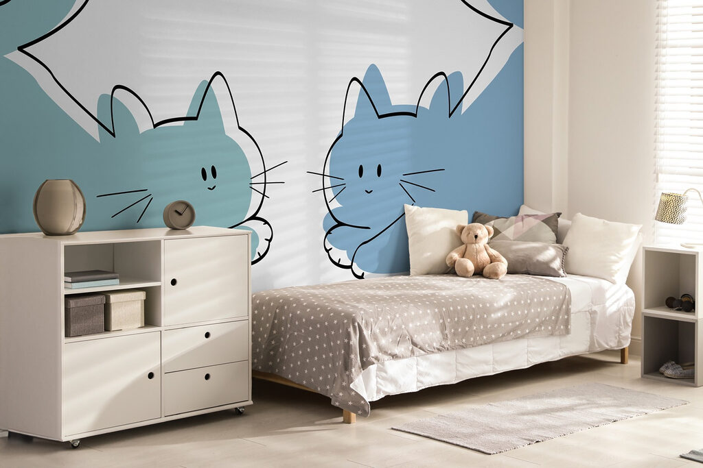 Dois gatinhos a olhar-se — interior 1