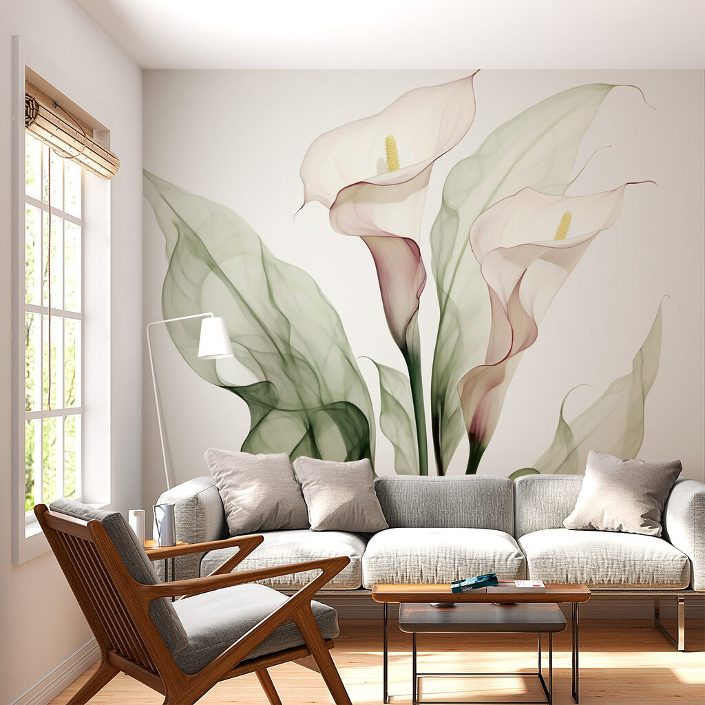 Cálices brancos e verdes — interior 2