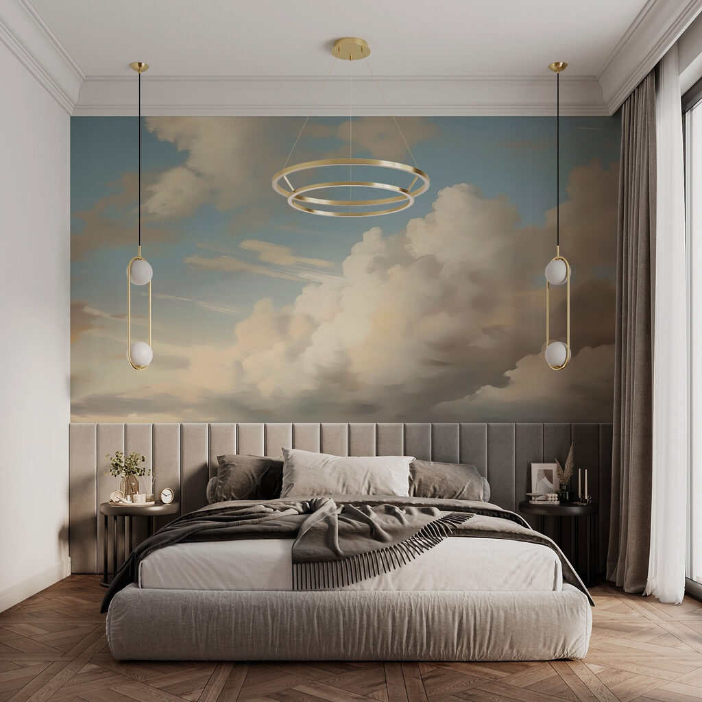 Nuvens em luz dourada — interior 1