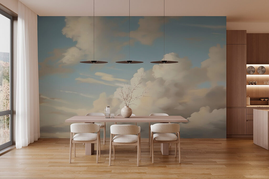 Nuvens em luz dourada — interior 2
