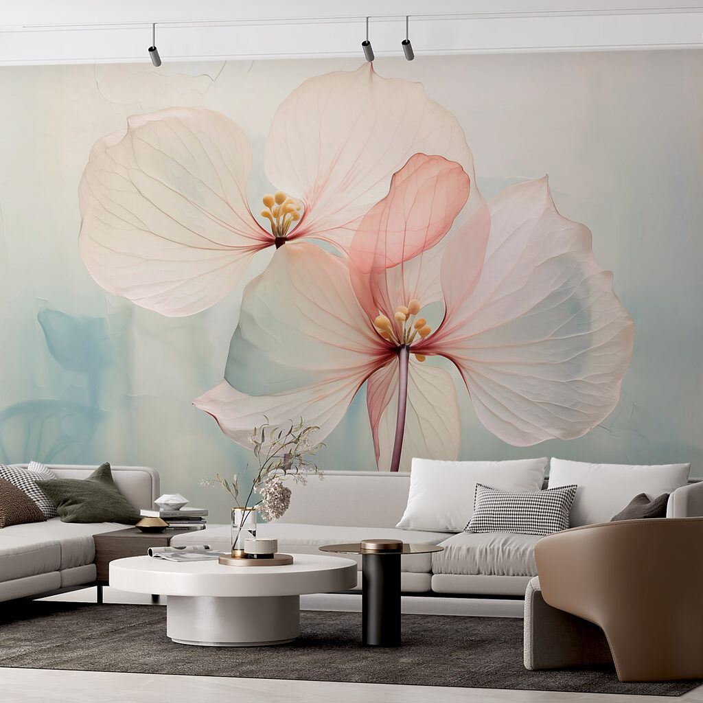 Duas flores pastel — interior 2