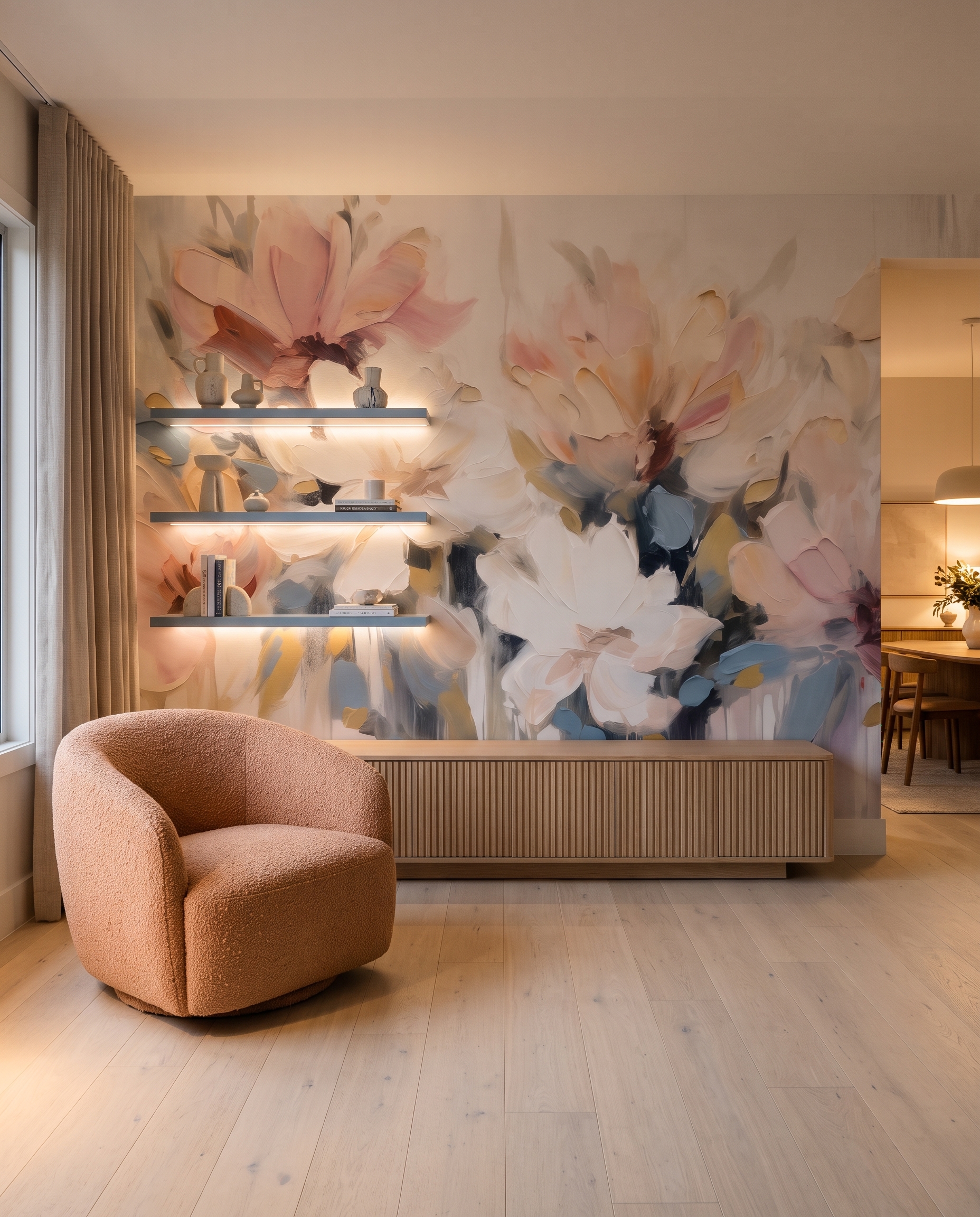 Grandes flores em hastes — interior 5