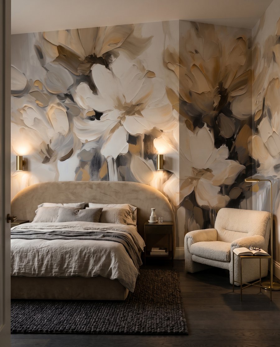 Grandes flores em hastes — interior 1