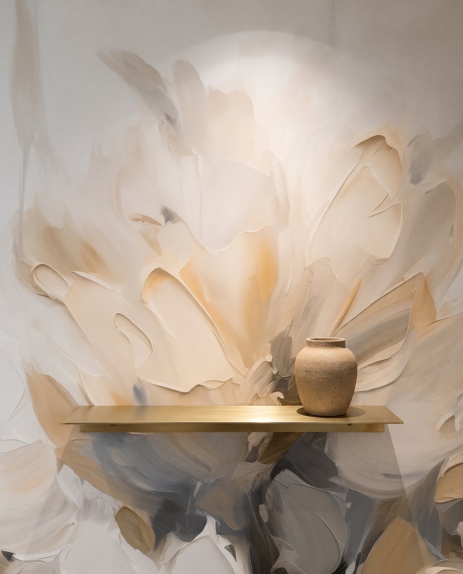 Grandes flores em hastes — detalhe