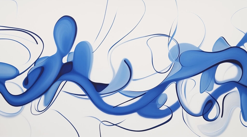 Formas fluidas em movimento — design completo