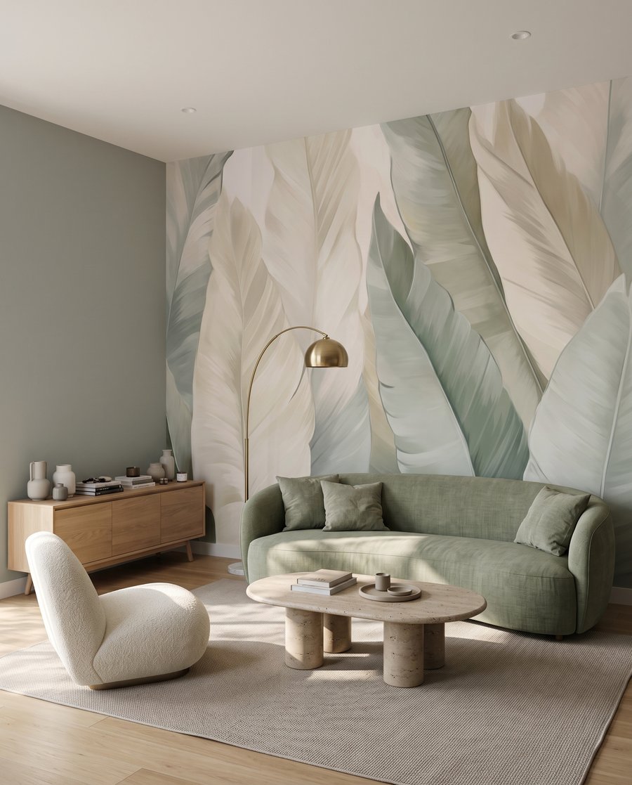 Folhas claras sobrepostas — interior 5