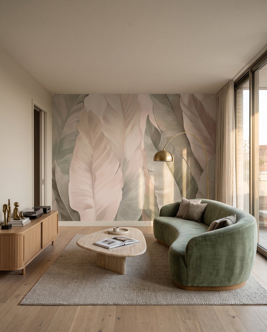 Folhas claras sobrepostas — interior 3