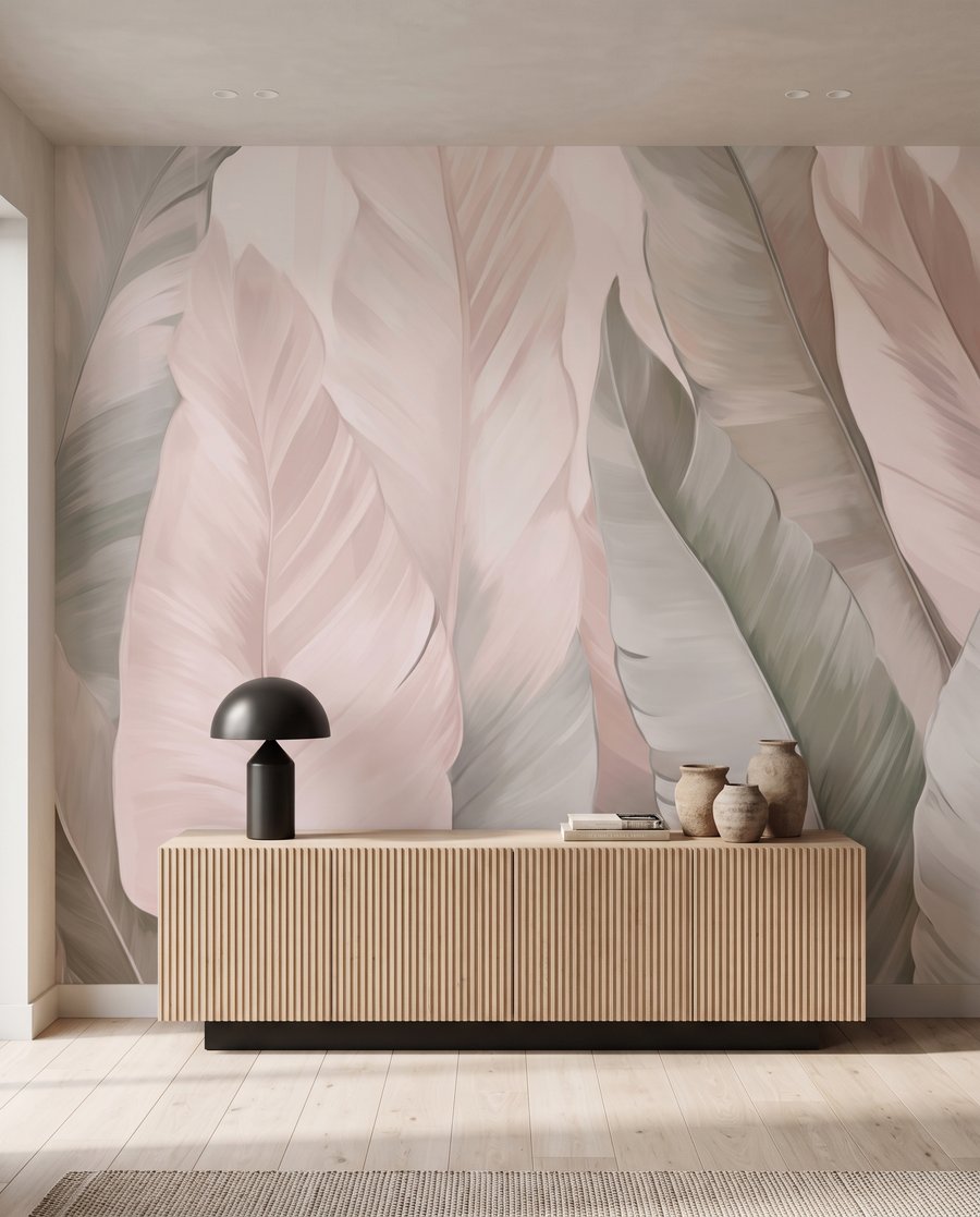 Folhas claras sobrepostas — interior 4
