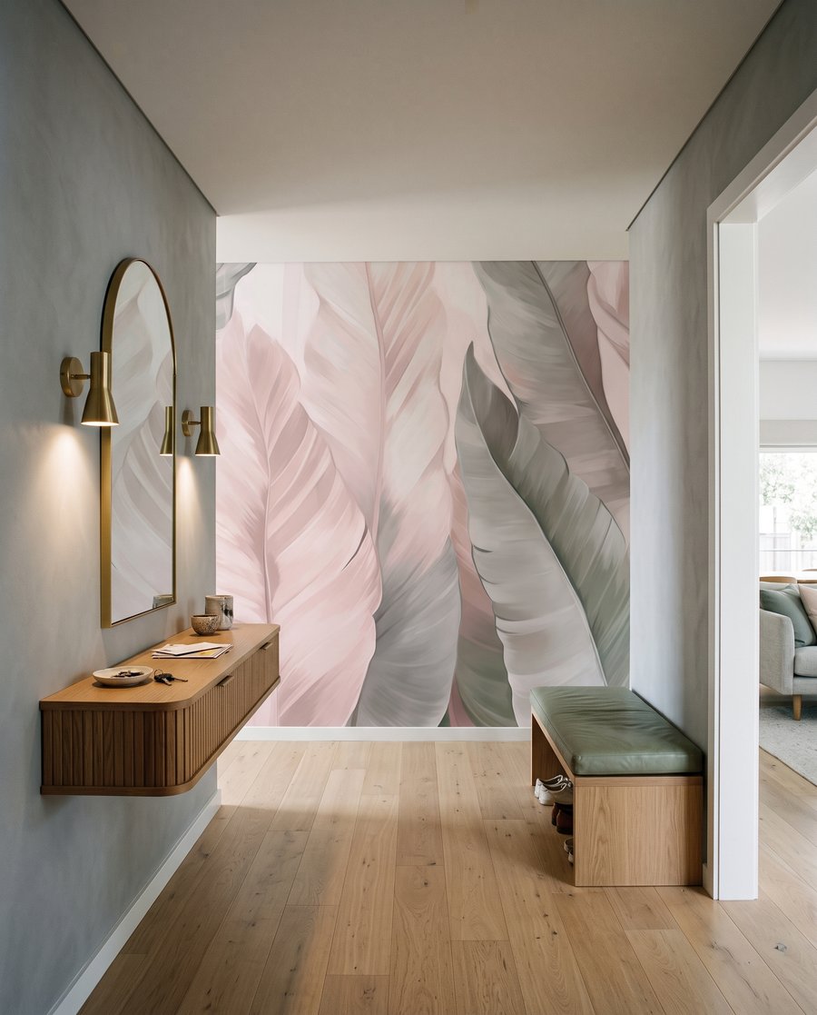 Folhas claras sobrepostas — interior 6