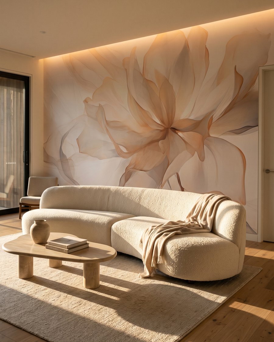 Flor creme translúcida — interior 3