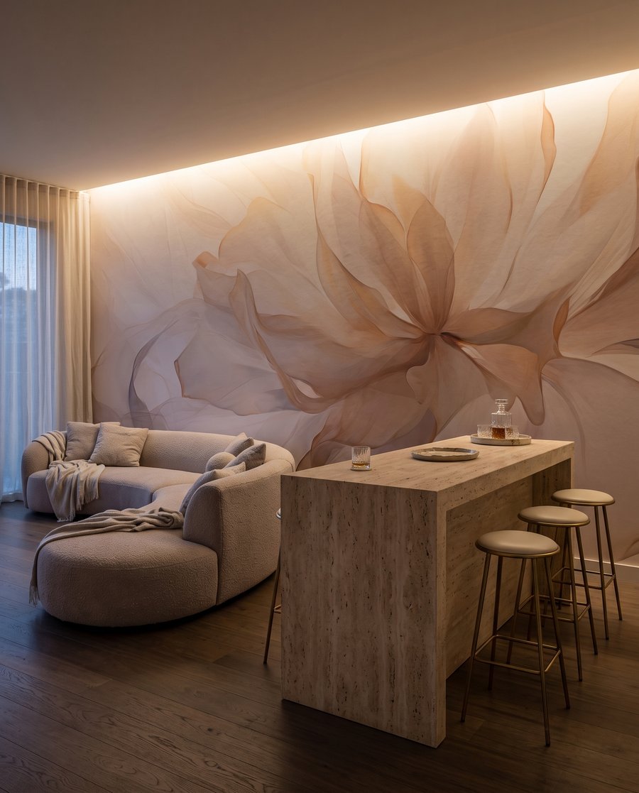 Flor creme translúcida — interior 4
