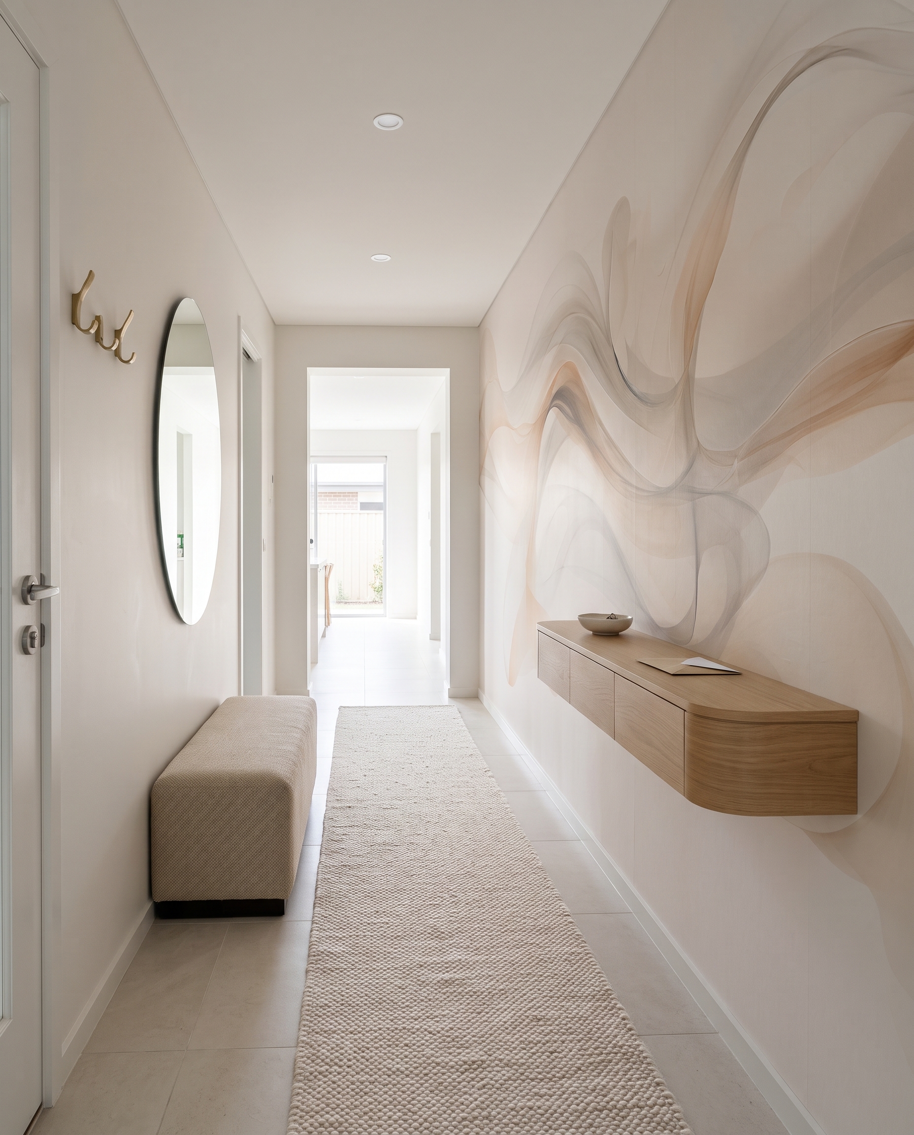 Véus finos em ocre — interior 7