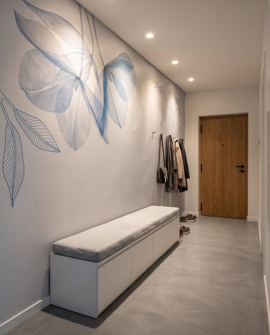Folhas no topo — interior 7