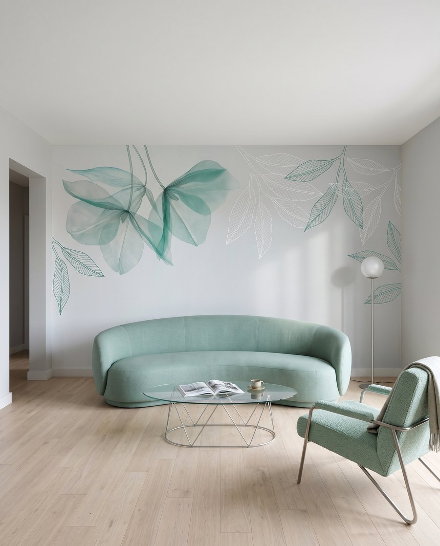 Folhas no topo — interior 2