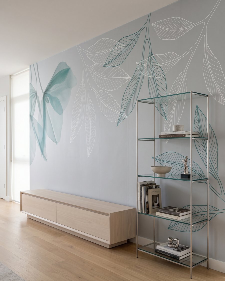 Folhas no topo — interior 3