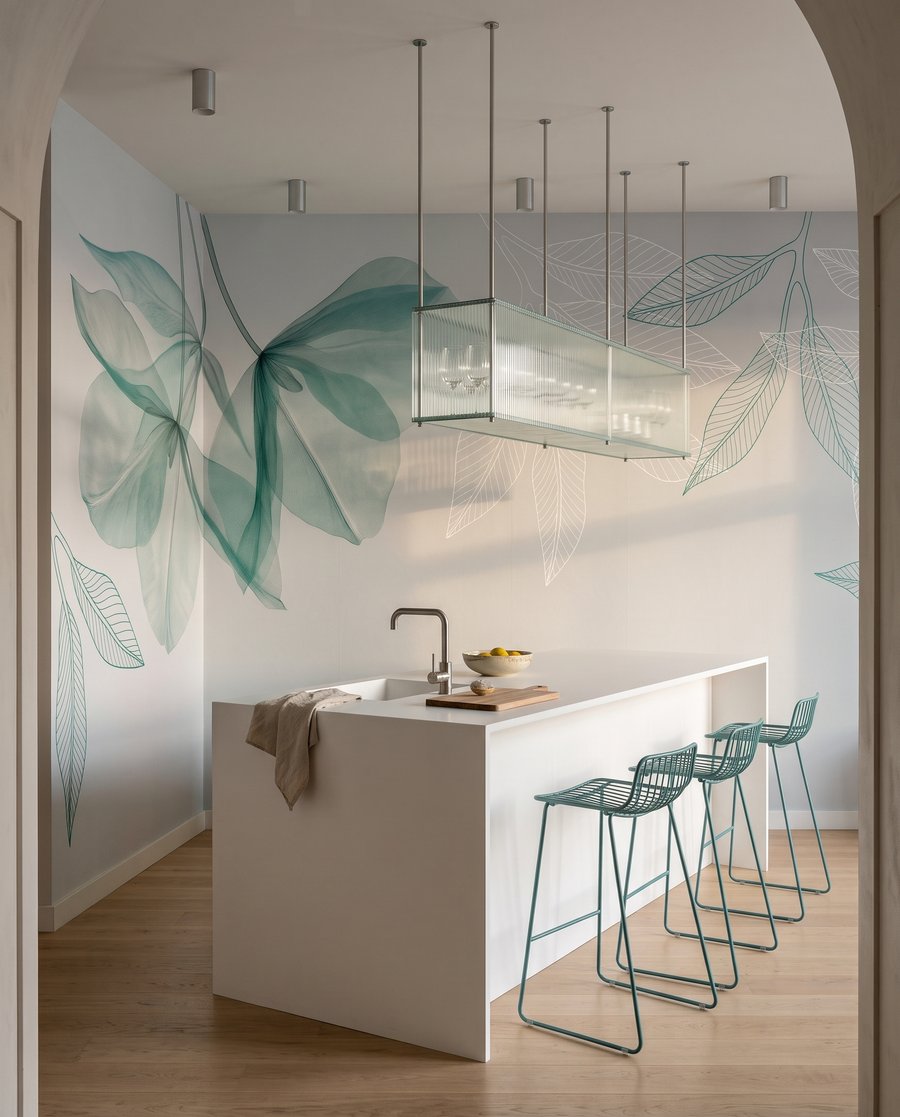 Folhas no topo — interior 4