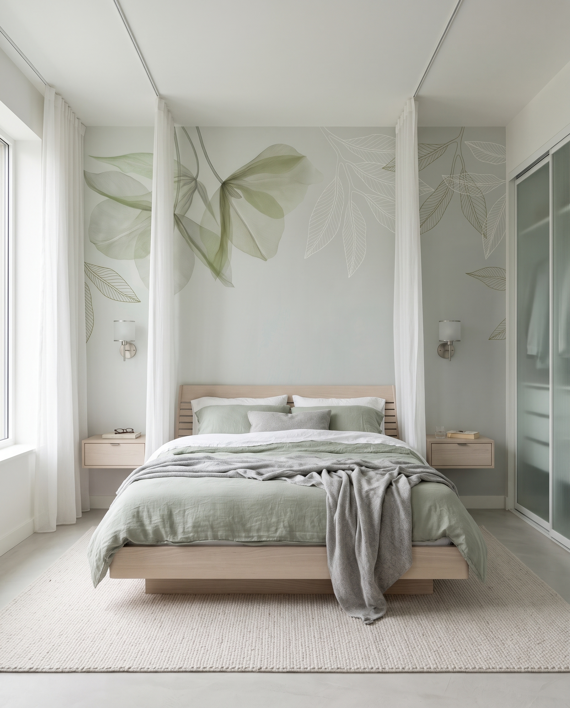 Folhas no topo — interior 2