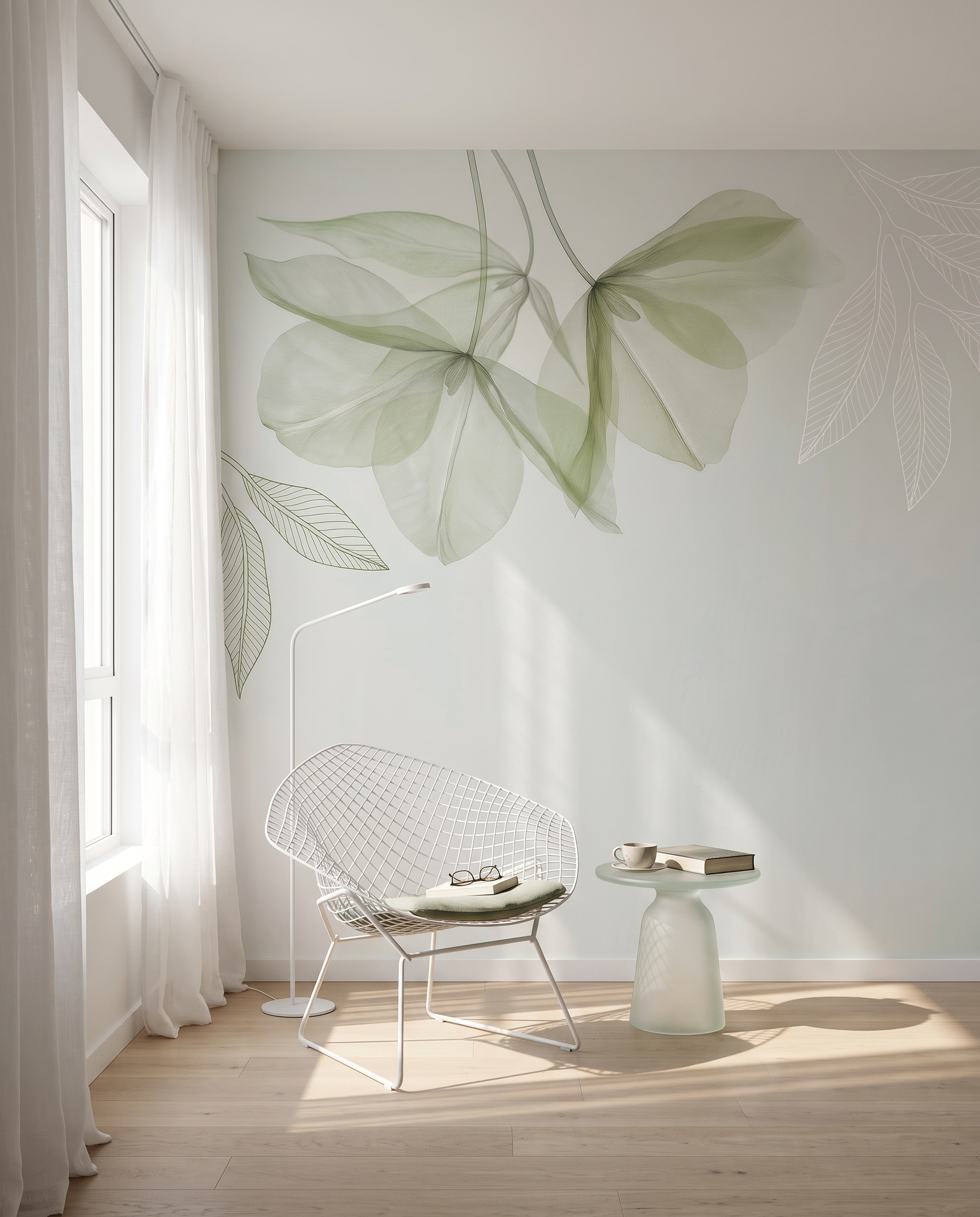 Folhas no topo — interior 4