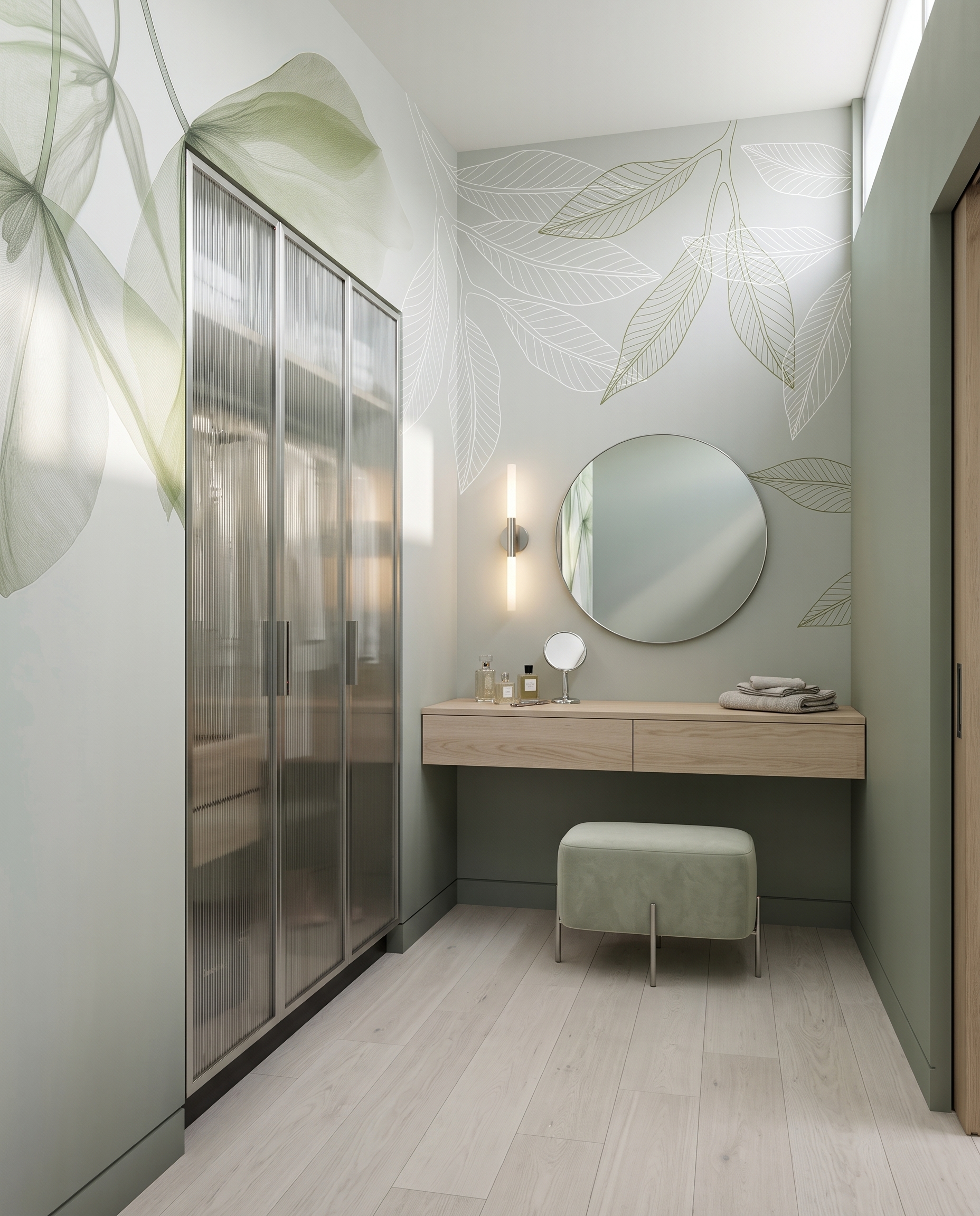 Folhas no topo — interior 1