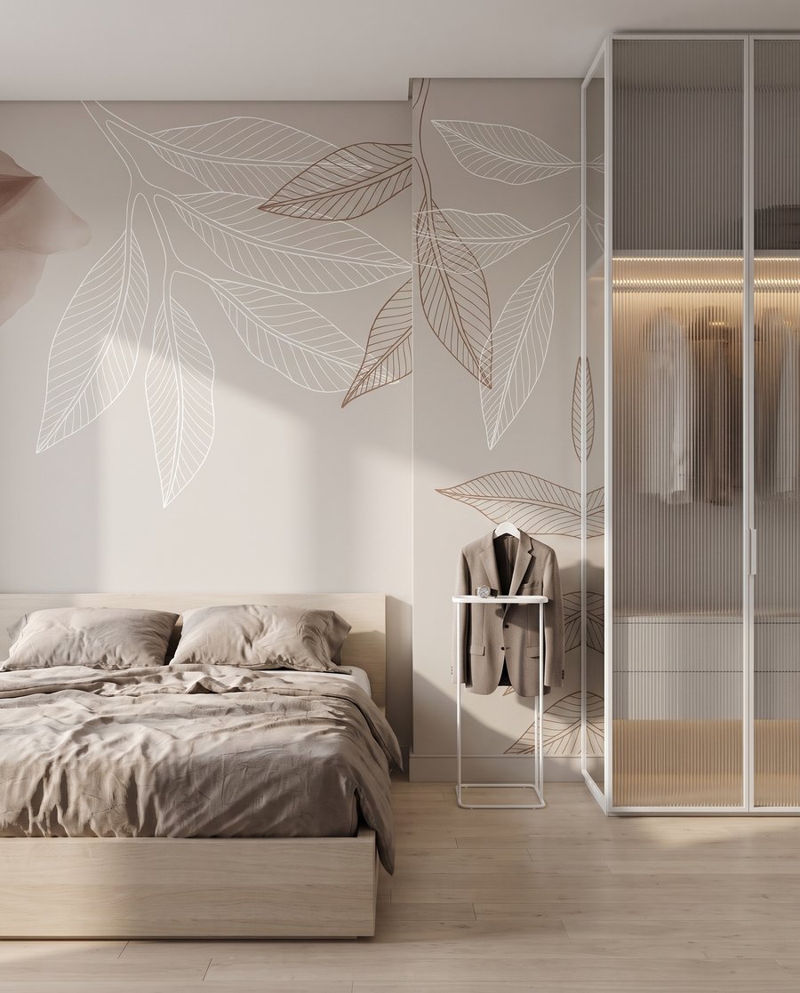 Folhas no topo — interior 2